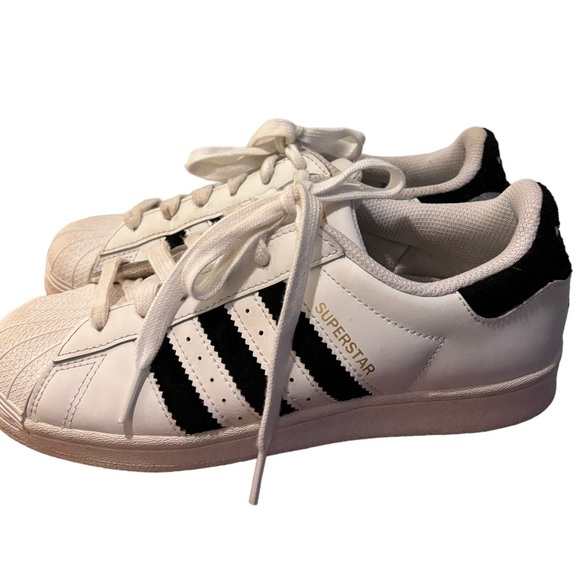 Adidas Superstar Sneakers Shoes Men's US 5 UK 4.5 EU 37.5 White Black women 7​ - Picture 3 of 7